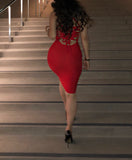 PRE-ORDER Red ‘Alexandra’ Bandage Dress