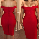 Red ‘Carmen’ Bandage Dress