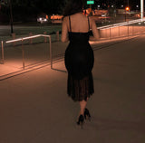 PRE-ORDER Black Lace Corset Dress