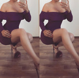 Purple Ruffled Mini