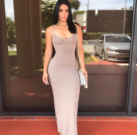 Gray Racerback Maxi