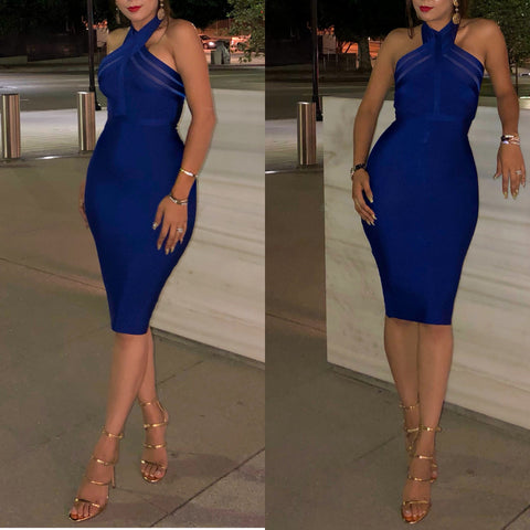 PRE-ORDER Royal Blue ‘Serena’ Bandage Dress