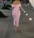 PRE-ORDER Pink ‘Paola’ Bandage Dress