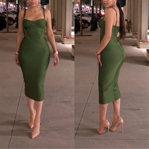 PRE-ORDER Olive ‘Leyla’ Bandage Dress