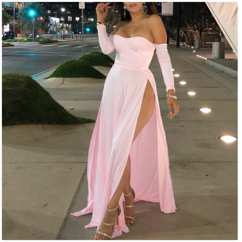 Light Pink ‘Mercedez’ Goddess Maxi