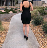 PRE-ORDER Black ‘Leyla’ Bandage Dress