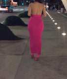 Fuchsia ‘Sasha’ Knit Maxi