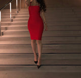 PRE-ORDER Red ‘Alexandra’ Bandage Dress