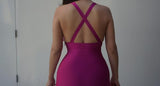 PRE-ORDER MAGENTA ‘LOVELY CURVES’ BANDAGE DRESS