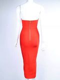 PRE-ORDER ‘RAJA’ SWEETHEART BANDAGE DRESS