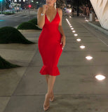 Red Mermaid ‘Anais’ Bandage Dress