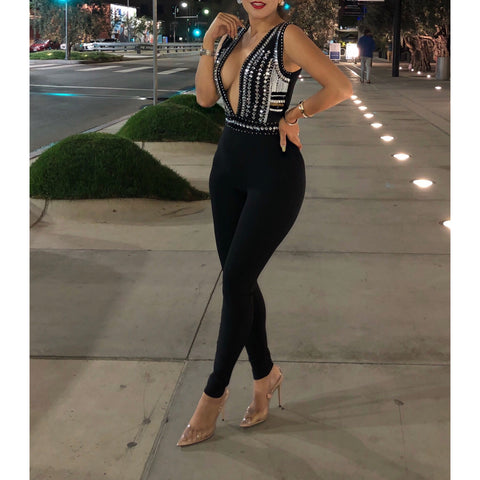 PRE-ORDER ‘Ultimate Glam’ Rhinestone Jumpsuit