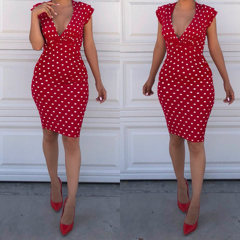 Red Polka dot ‘Cee-Cee’