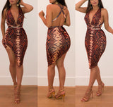 Snake Print Asymmetrical ‘Tinashe’