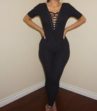 Black Knit ‘Curves On Display’ Jumpsuit