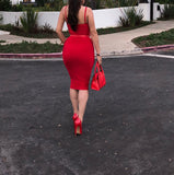 Red ‘Temptation’ Midi