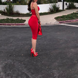 Red ‘Temptation’ Midi