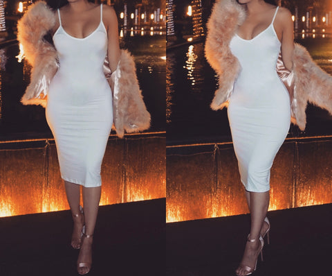White ‘Wanted’ Midi