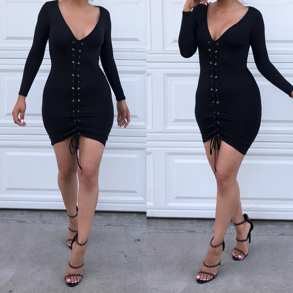Black Lace Up ‘Jada’