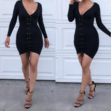 Black Lace Up ‘Jada’