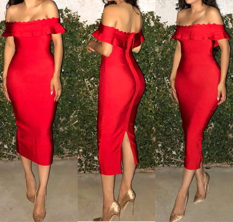 PRE-ORDER ‘Paola’ BANDAGE DRESS