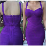 Pre-Order Purple "Leyla" Bandage Dress