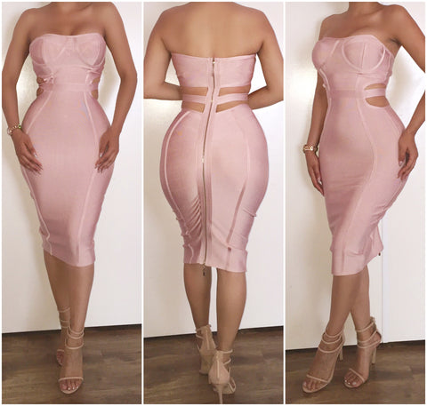 Pre-Order Blush "Camilla" Sweetheart Bandage Dress