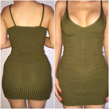 Olive Knit 'Crusing All Night' Mini