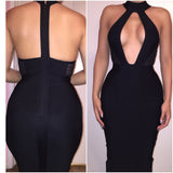 Pre-Order Black Mesh 'Tiffanny' Bandage Dress