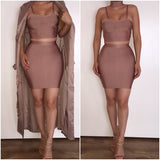 Pre-Order Taupe "Cairo" 2 Piece Bandage Set