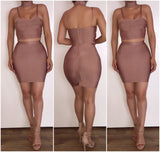 Pre-Order Taupe "Cairo" 2 Piece Bandage Set