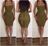 Pre-Order Olive 'Leyla' Bandage Dress