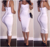 Pre-Order White Leyla Bandage Dress