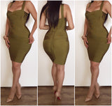 Pre-Order Olive 'Leyla' Bandage Dress