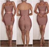 Pre-Order Taupe "Cairo" 2 Piece Bandage Set