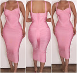 Pre-Order Pink "Leyla" Bandage Dress