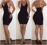 Pre-Order Black 'Roxanne' Bandage Dress