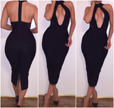 Pre-Order Black Mesh 'Tiffanny' Bandage Dress