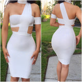 Pre-Order White "Carolline" Bandage Dress